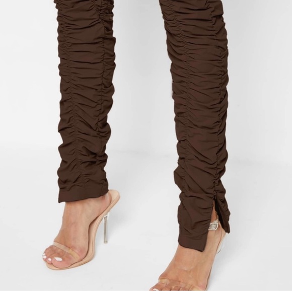 Nwt; VINTAGE MANIERE DE VOIR AVANT GARDE DRAPERY PANTS🤎 - Picture 4 of 13